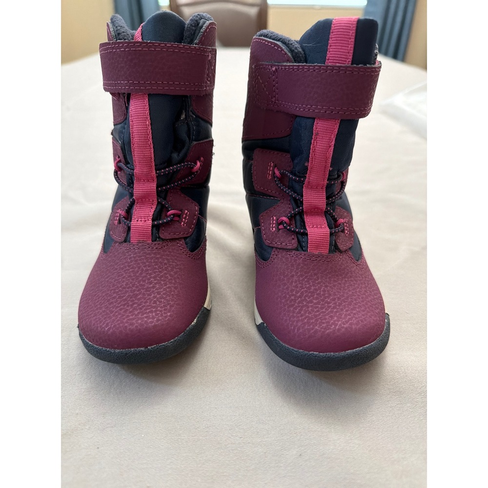 Merrell Kids Waterproof Snow Boots Berry Navy ML167328 Size 10M